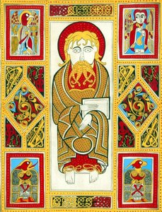 illustration du Livre de Kells, 800 - Irish School