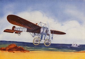 Monoplan Blériot (lithographie couleur)