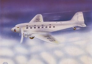Douglas DC-3 (lithographie couleur)