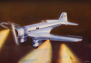 Northrop Gamma (lithographie couleur)