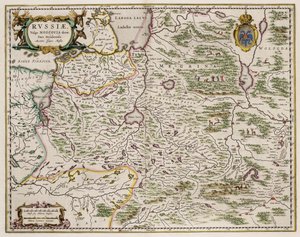 Carte de la Russie occidentale De: Partes Septentrionalis et Orientalis, 1664 - Isaac Abrahamsz. Massa