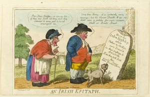 Une épitaphe irlandaise - Isaac Cruikshank