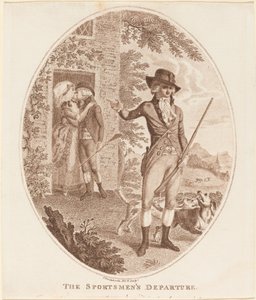 Le départ des chasseurs - Isaac Cruikshank