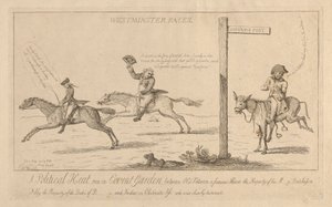 Courses de Westminster, une chaleur politique à Convent Garden - Isaac Cruikshank