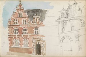 Hôtel de ville et la balance à Hoorn