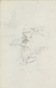 Abklatsch van de krijttekening op blad 8 recto - Isaac Israels