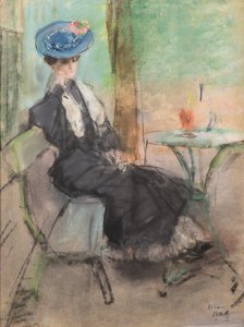 Dans un café parisien