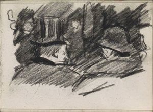 Homme et femme avec chapeau, vus de dos