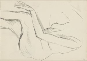 Femme nue assise