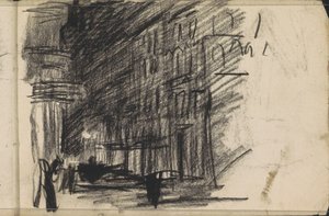 Vue de rue le soir