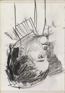Tête de femme, de profil