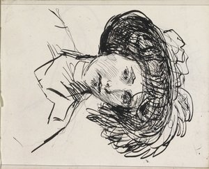 Tête de femme avec chapeau - Isaac Israels