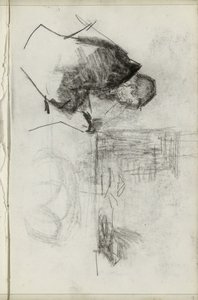 Homme assis, de profil - Isaac Israels