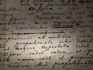 Deux pages de révisions des Principia Mathematica