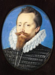 Un gentilhomme, peut-être Edward Cecil, vicomte Wimbledon - Isaac Oliver