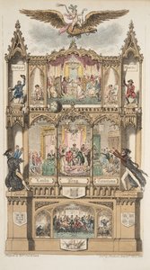 Frontispice, de The English Spy, pub. 1824 - Isaac Robert Cruikshank