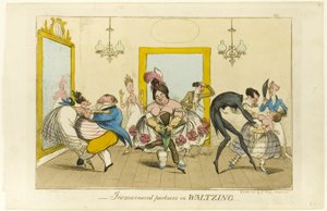 Partenaires incommodes dans la valse - Isaac Robert Cruikshank