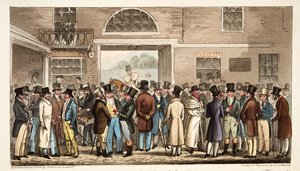 Lundi après le Grand St Leger, ou les Héros du Turf Payant et Recevant à Tattersalls, de The English Spy