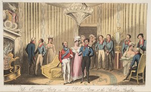 La soirée au Pavillon, Brighton, de The English Spy, pub. 1824