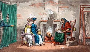 Visite chez une voyante, début du XIXe siècle