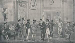 La salle verte au théâtre de Drury Lane, 1821, 1920