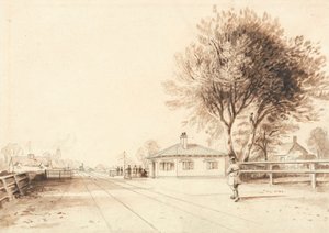 Vue sur la ligne du chemin de fer de Liverpool et Manchester - Isaac Shaw