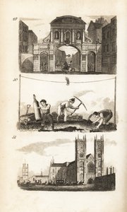 Temple Bar, Paveurs et Abbaye de Westminster - Isaac Taylor