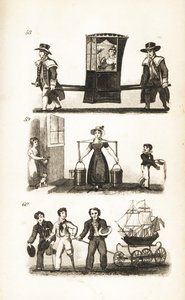 La Chaise à porteurs, la Laitière et les Marins et le Navire