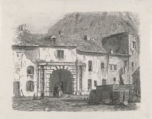 Porte dans la banlieue de Claussen de la ville de Luxembourg