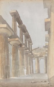 Intérieur du Grand Temple de Paestum