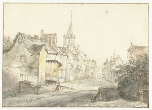 Rue dans un village ou une ville - Isaac van Ostade