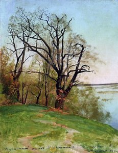 Chêne sur la rive, 1887 - Isaak Ilyich Levitan
