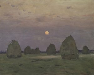 Crépuscule. Les meules de foin, 1899