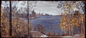 Automne tardif. Peinture de Isaak Izrailevich Brodsky (Brodski) (1884-1939)