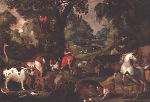Orphée charmant les animaux - Isaak van Oosten