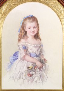 Portrait de Winifred Mary Bombass, âgée de dix ans, 1872 - Isabel Oakley Naftel