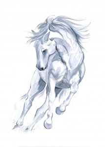 Cheval courant abstrait