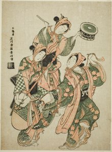 La Danse du Cheval Bâton (harugoma odori) - Ishikawa Toyonobu