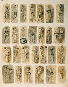 Tombes trouvées au cimetière de Hallstatt, d