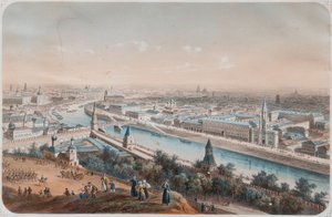 Vue panoramique de Moscou, années 1820