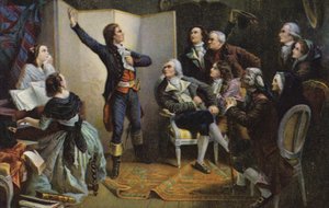 Claude Joseph Rouget de Lisle chantant La Marseillaise