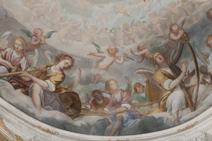Anges, anges musiciens et putti, (détail) - Isidoro Bianchi