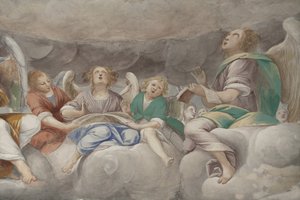 Anges, anges musiciens et putti, (détail) - Isidoro Bianchi