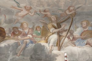 Anges, anges musiciens et putti, (détail) - Isidoro Bianchi