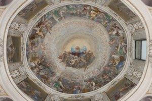 Paradis avec le Père éternel, c.1623-34 (fresque) (détail)
