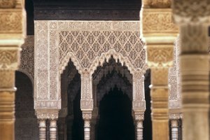 Détail des arcs dans la Cour des Lions