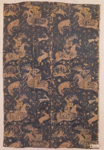 Tissu avec motif de chasseurs, d