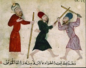 Hommes en duel, du Vieux Caire (Fostat), 910-1171