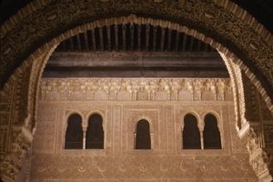 Vue du palais depuis le patio de Mexuar - Islamic School