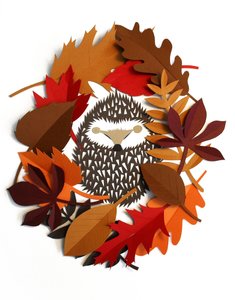 Couronne de hérisson, 2015 (papier découpé) - Isobel Barber